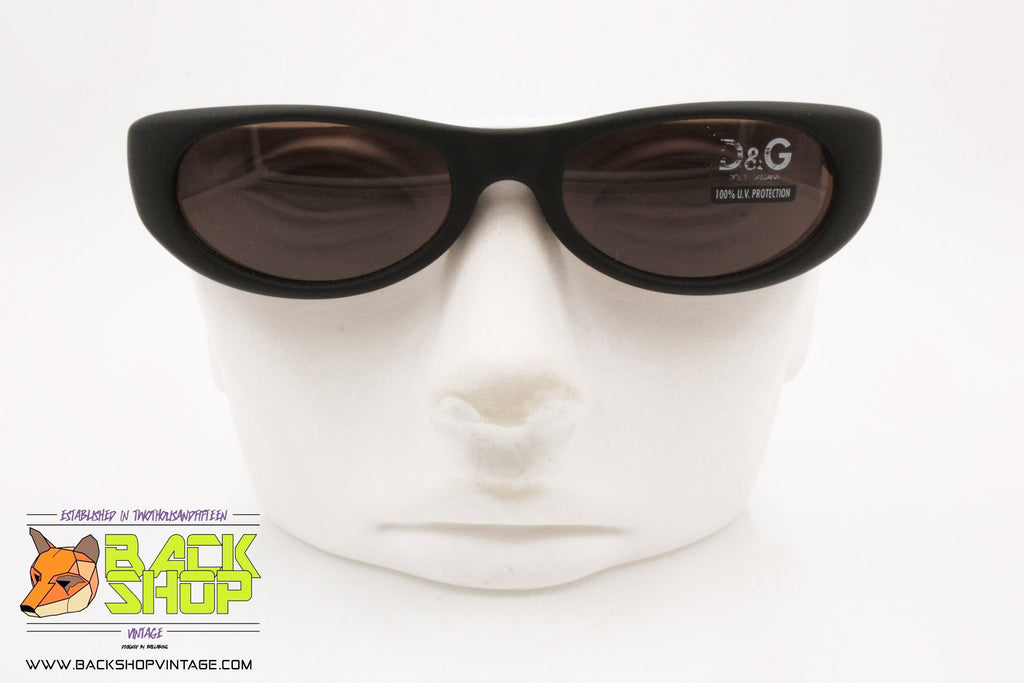 DOLCE & GABBANA mod. 2026 373, Vintage sunglasses oval black brown, Ne –  Backshop Vintage -Vintage NEW OLD STOCK Sunglasses & Frames