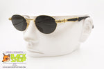 ALASKA ADVENTURE mod. AL 176 59, Vintage golden oval sunglasses hand painted, New Old Stock 1980s