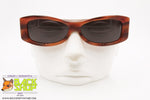 Vintage 1990s Sunglasses, Made in Italy, brown dappled & red acetate, New Old Stock