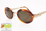 CHAGALL by VISIBILIA mod. LL45043F 224, Vintage oval/round sunglasses, golden brown dappled, New Old Stock 1990s