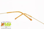 OYAMA mod. 582 153, Vintage rimless sunglasses yellow lenses, flexible steel, New Old Stock