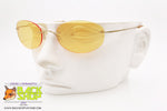 OYAMA mod. 582 153, Vintage rimless sunglasses yellow lenses, flexible steel, New Old Stock