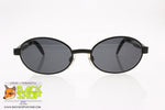 CHARRO mod. CH 01-1, Vintage sunglasses oval black designer arms, New Old Stock