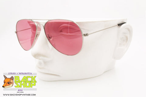CLARK by TREVI COLISEUM mod. 813 C.1, Vintage aviator sunglasses pink lenses, New Old Stock