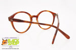 SAVIO OPTIK mod. PANTOS 3703 52[], Vintage round keyhole eyeglass frame brown, acetate sheet, New Old Stock 1970s