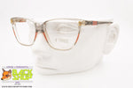 FOVES mod. 099, Vintage wayfarer women eyeglass frame pink gray, New Old Stock 1980s