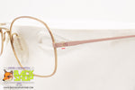 ZEISS mod. F 6741 2204, Vintage oval eyeglass frame pink & golden, New Old Stock 1980s