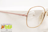 ZEISS mod. F 6741 2204, Vintage oval eyeglass frame pink & golden, New Old Stock 1980s