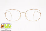 ZEISS mod. F 6741 2204, Vintage oval eyeglass frame pink & golden, New Old Stock 1980s