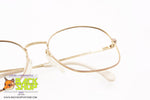 ZEISS mod. F 6741 2204, Vintage oval eyeglass frame pink & golden, New Old Stock 1980s