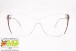 MYTOS Vintage clear/transparent & pink women eyeglass frame, New Old Stock 1980s