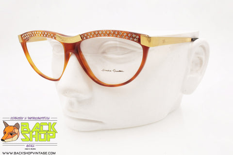 SANDRA GRUBER mod. ESTAR 609, Vintage women eyeglass frame strass/rhinestones, New Old Stock 1980s