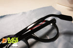 BENETTON mod. ART LIGHT 201, Round eyeglass frame nerd geek style black, New Old Stock