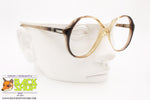 LASTES mod. M. 2635, Vintage women glasses frame round/circle, New Old Stock 1980s