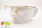 STARRING mod. SG1 528.400 Vintage golden half rimmed eyeglass frame polygonal, New Old Stock 1990s