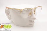 STARRING mod. SG1 528.400 Vintage golden half rimmed eyeglass frame polygonal, New Old Stock 1990s