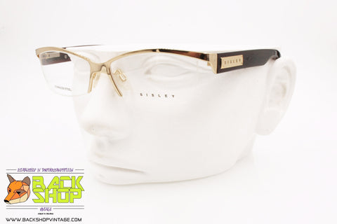 SISLEY mod. SY045 02, Vintage eyeglass frame glasant stainless steel, New Old Stock