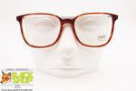 LUXOTTICA mod. 4041 O 107, Vintage squared eyeglass frame brown, New Old Stock 1980s