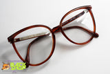 SILHOUETTE 1039 579 Vintage women glasses frame round wayfarer brown, New Old Stock 1980s