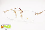 NEOSTYLE 65C 808 Titan frame eyeglass/eyewear, Hal rimmed screwed lenses, New Old Stock 1990s