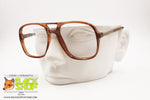 METZLER GERMANY Vintage 80s aviator frame eyeglass/eyewear, Brown acetate, New Old Stock