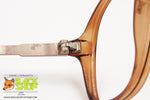 METZLER GERMANY Vintage 80s aviator frame eyeglass/eyewear, Brown acetate, New Old Stock