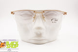 FLAIR Jet Set 723 col. 105  Rimless Vintage eyeglass frame half moon lenses, golden satin color, New Old Stock