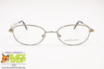 ARLECCHINO Vintage Semi-Ovalized Frame women, gunmetal silver & golden details, New Old Stock