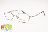 ARLECCHINO Vintage Semi-Ovalized Frame women, gunmetal silver & golden details, New Old Stock