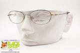 ARLECCHINO Vintage Semi-Ovalized Frame women, gunmetal silver & golden details, New Old Stock