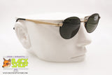 LUXOTTICA mod. 7098 G395 Vintage Round Sunglasses, gold plated 18K GEP, New Old Stock 1980s