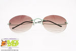 OYAMA mod. 582 173, Vintage rimless sunglasses, flexible steel, New Old Stock