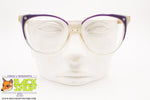 MARGI mod. ELITE 322 2407, Vintage eyeglass frame women violet azure, New Old Stock 1980s