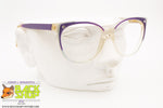 MARGI mod. ELITE 322 2407, Vintage eyeglass frame women violet azure, New Old Stock 1980s