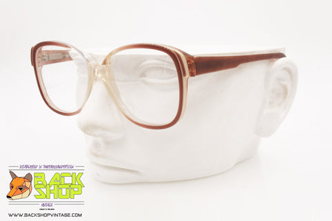 MARCOLIN mod. 184-P9, Vintage eyeglass frame "elephant" logo brown, New Old Stock 1970s