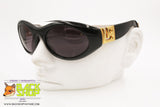 LAURA BIAGIOTTI mod. LB 722/S D28, Vintage sunglasses black big logo, New Old Stock 1990s