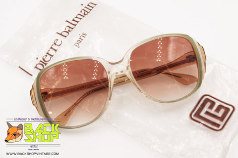 PIERRE BALMAIN Paris mod. 1004 663 Vintage Oversize Sunglasses women, New Old Stock 1980s