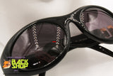 LAURA BIAGIOTTI mod. LB 722/S D28, Vintage sunglasses black big logo, New Old Stock 1990s