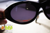 LAURA BIAGIOTTI mod. LB 722/S D28, Vintage sunglasses black big logo, New Old Stock 1990s