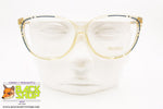 ESSILOR DIFFUSION mod. RINA 1199/13, Vintage round women eyeglass frame clear blue details, New Old Stock 1980s