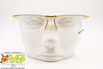 ESSILOR Frame France Vintage 1980s white & gold glasses frame nylor, New Old Stock 80s