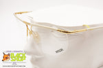 ESSILOR Frame France Vintage 1980s white & gold glasses frame nylor, New Old Stock 80s