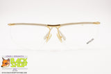 ESSILOR Frame France Vintage 1980s white & gold glasses frame nylor, New Old Stock 80s