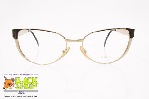 CONCERT mod. 669 B, Vintage women eyeglass frame made in Italy, leopard pattern, New Old Stock 1980s