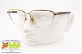 OUVERTURE mod. M. GIOIA C.04, Women eyeglass frame silver & gold, medium strass, New Old Stock 1980s
