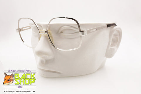 SAFILO mod. CADORO ERP Vintage frame glasses, steel satin & lucite, New Old Stock 1950s/1960s