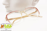 MARCOLIN mod. Montecarlo Women frame glasses, made in Italy, clear & Red with strass, Vintage Preowned