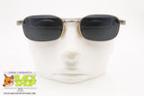 WEST COAST by EQUIPE VISTA mod. 245 711, Vintage sunglasses rectangular silver satin, New Old Stock 1990s