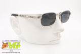 WEST COAST by EQUIPE VISTA mod. 245 711, Vintage sunglasses rectangular silver satin, New Old Stock 1990s