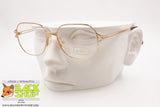 VIA FRATTINA mod. D.104/2 Vintage eyeglass frame women squared, pink gold, New old Stock 1980s